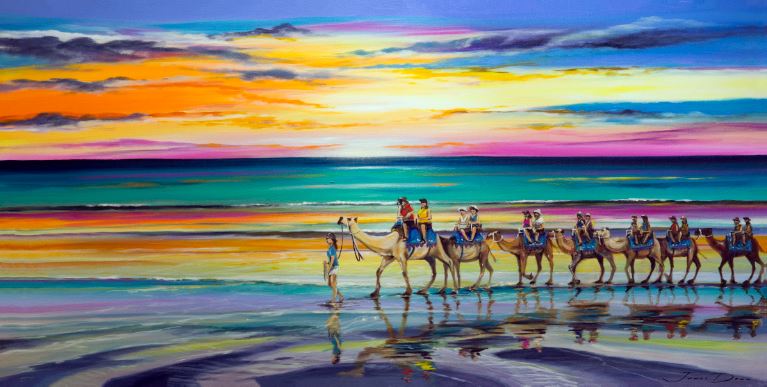 Sunset Camels