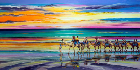 Sunset Camels